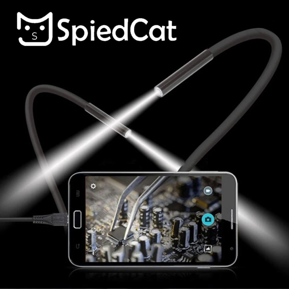 Endoscope USB 5.5mm 7mm Android PC Caméra Étanche Inspection Endoscope Flexible